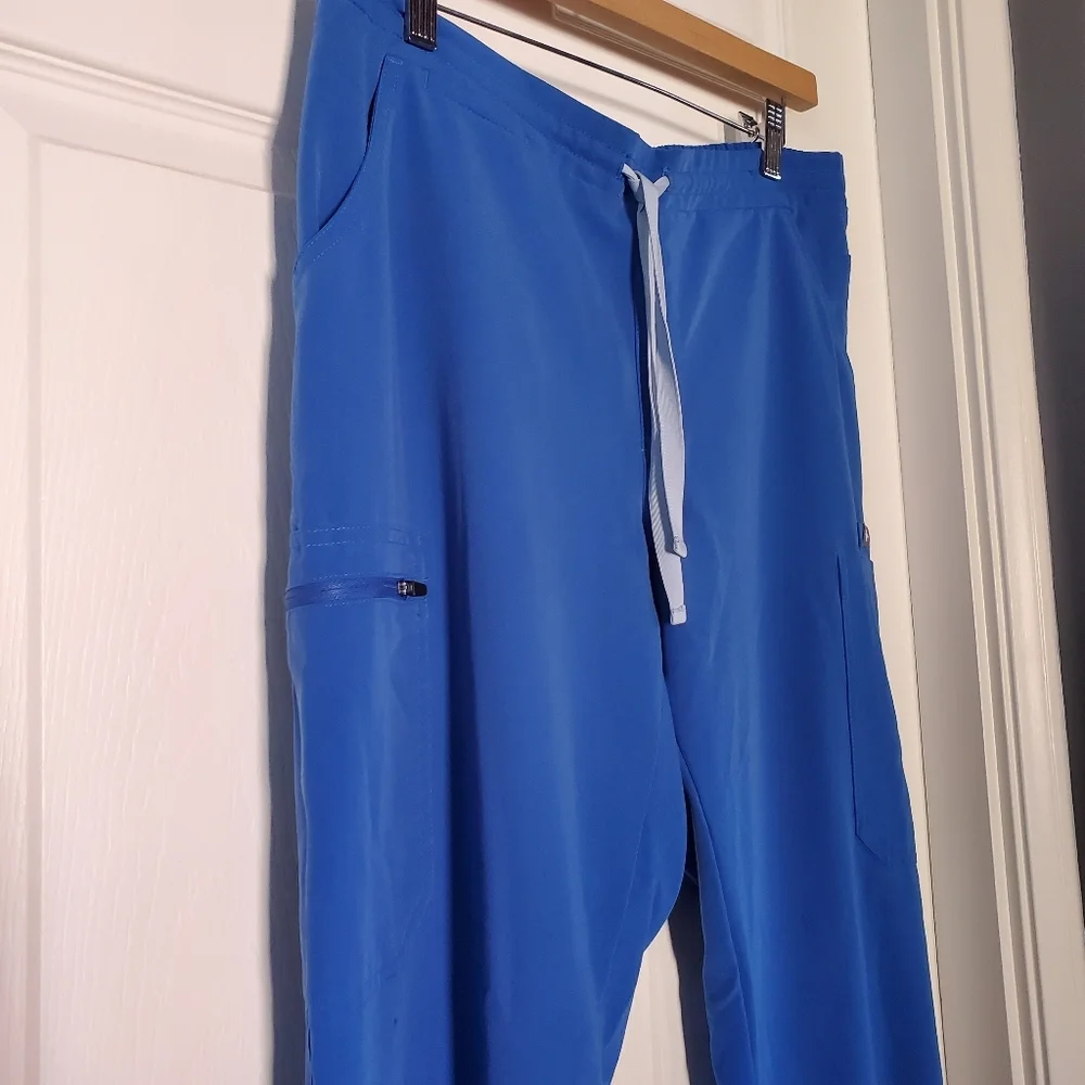 Figs Technical Collection Blue Scrub Pants Straight-Leg TW2000 R Size Medium